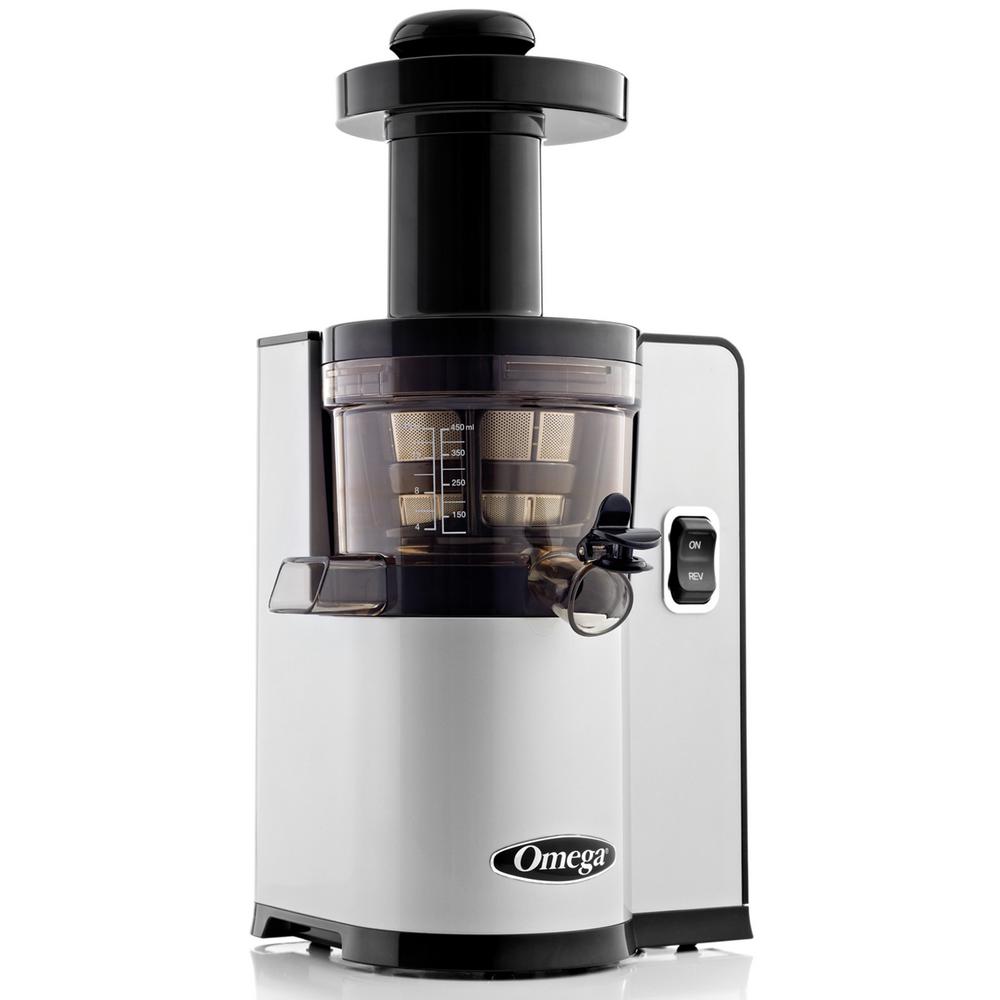 Omega Low Speed VSJ843QS Vertical Juicer - Silver, Square