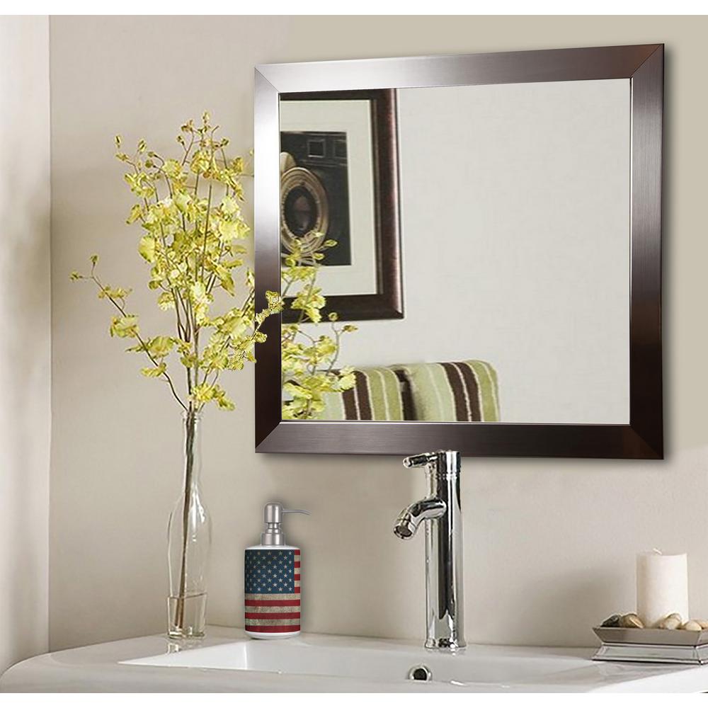 16 in. x 16 in. Silver Petite Square Vanity Wall MirrorS002S The