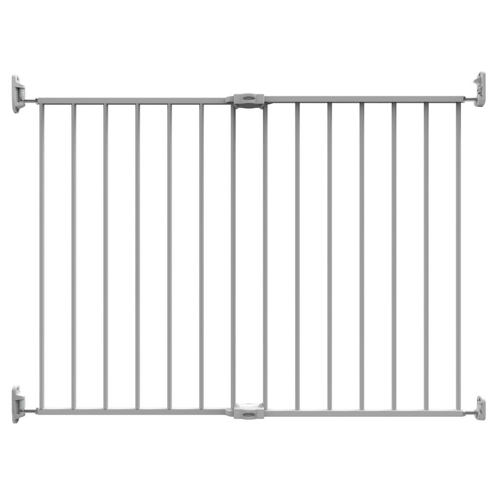 29 In H Extending Metal Baby Gate With Locking Indicator White
