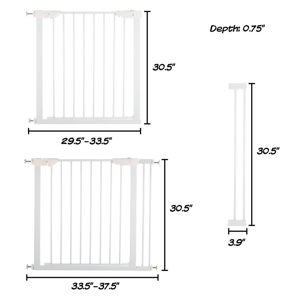 pressure mounted walk through pet gate
