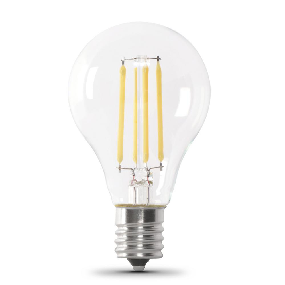 Feit Electric 75Watt Equivalent A15 IntermediateBase Dimmable Filament LED Clear Glass Light