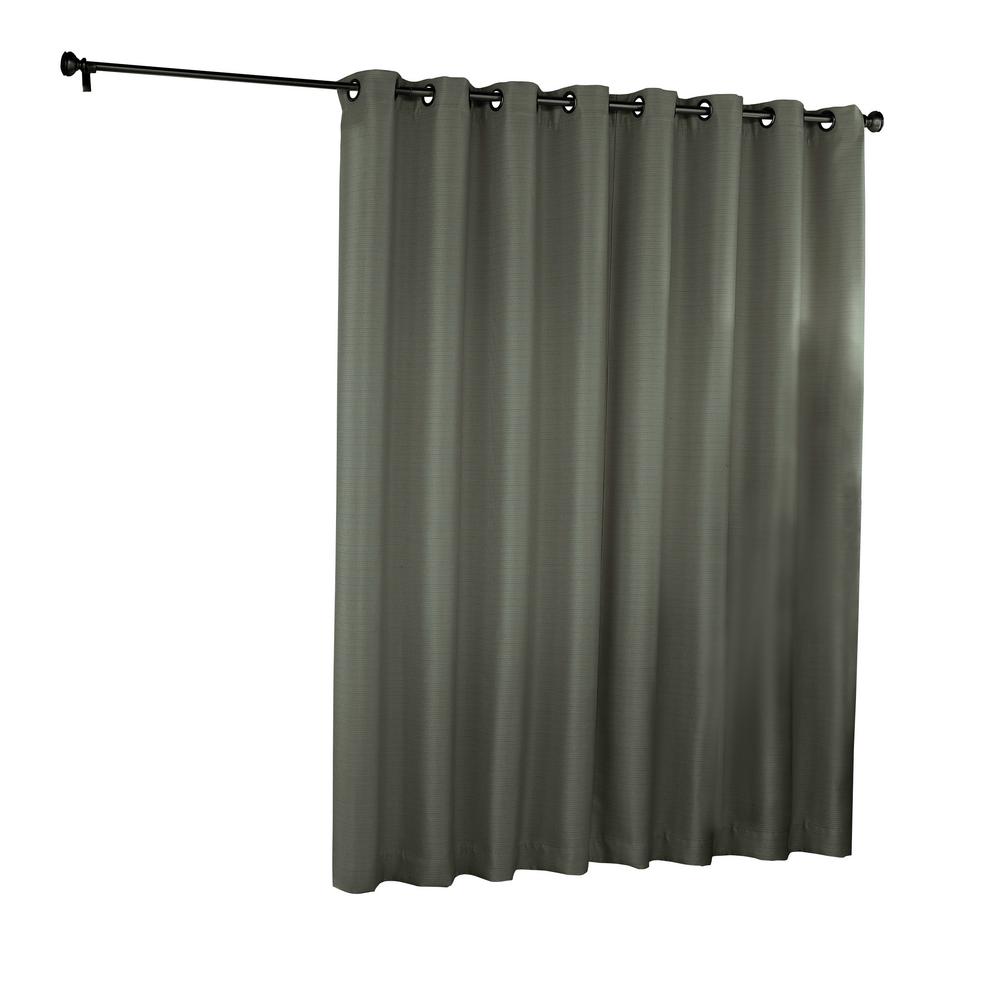 Eclipse Bryson Blackout Patio Door Window Panel In Grey 100 W X 84 L
