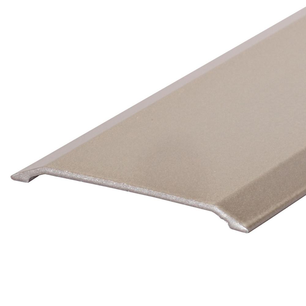 x 1-3//4 W x M-D Building Products 49010 M-D Premium Flat Saddle Threshold Satin Nickel 36 in L X 1-3//4 in W X 1//8 in H Aluminum