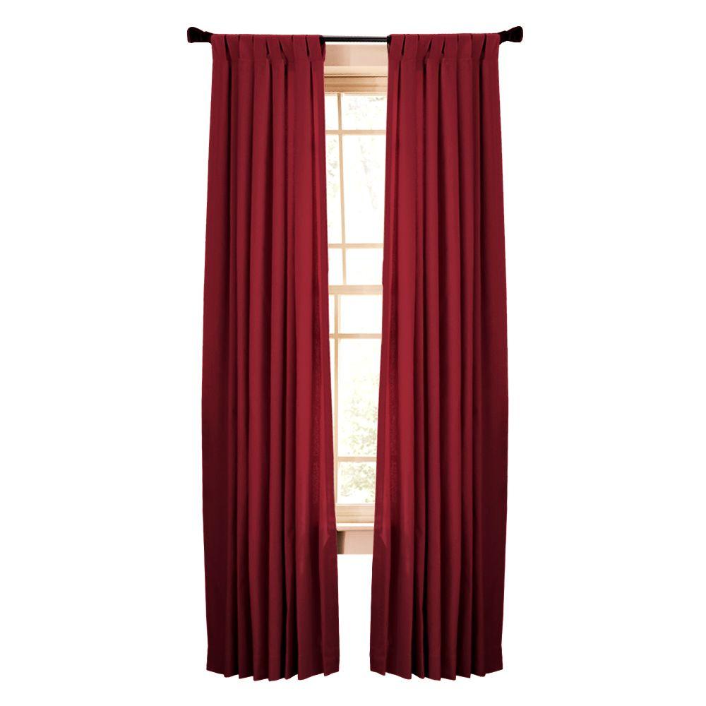 Martha Stewart Living SemiOpaque Vermillion Classic Cotton Tab Top