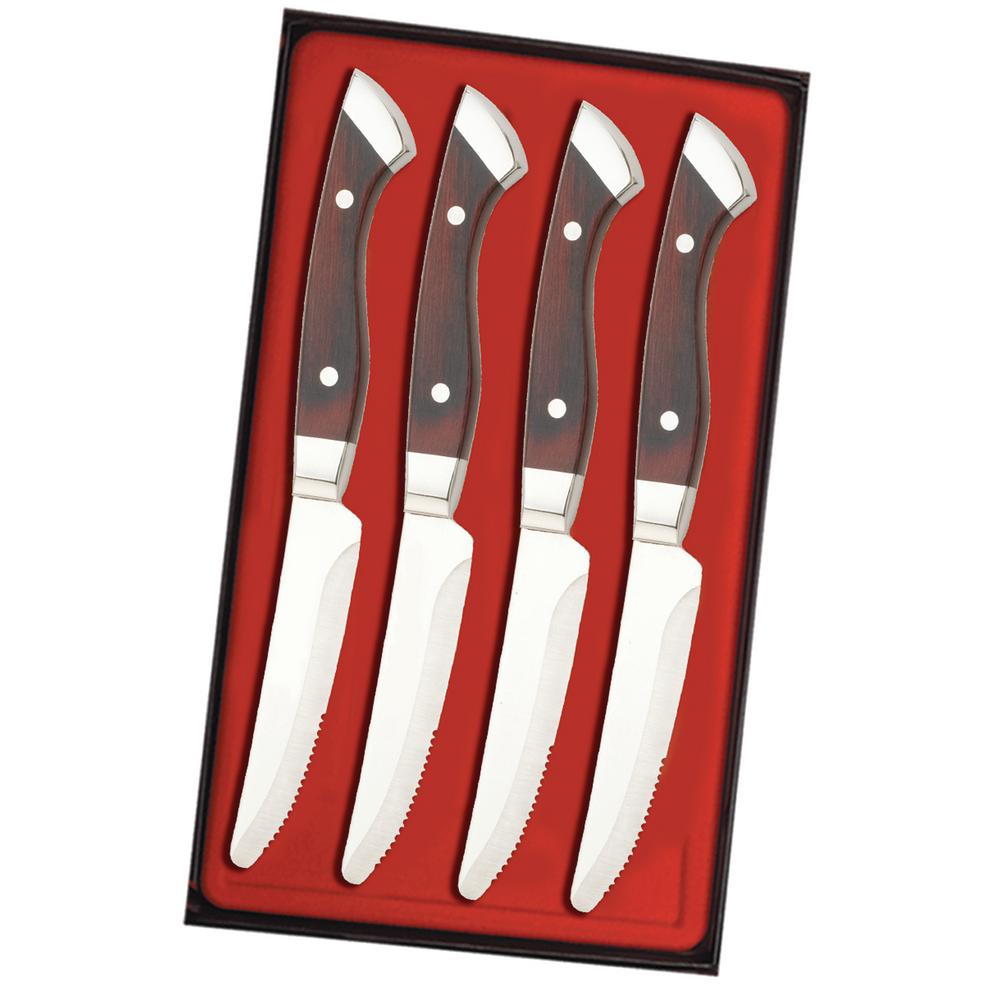Utica Cutlery Co Company Denver Chop P Wood 4 Utica Cutlery Co Company Denver Chop P Wood 4 Pc Steak