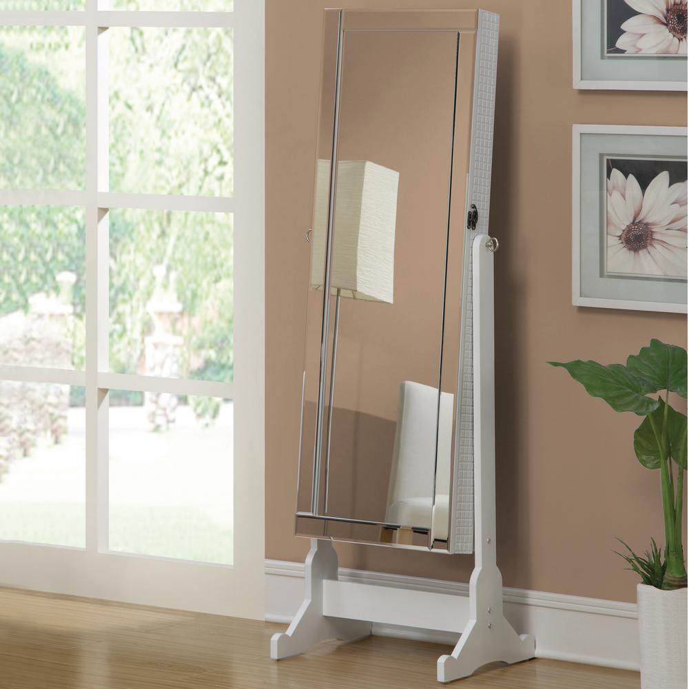 Ella White Jewelry Armoire