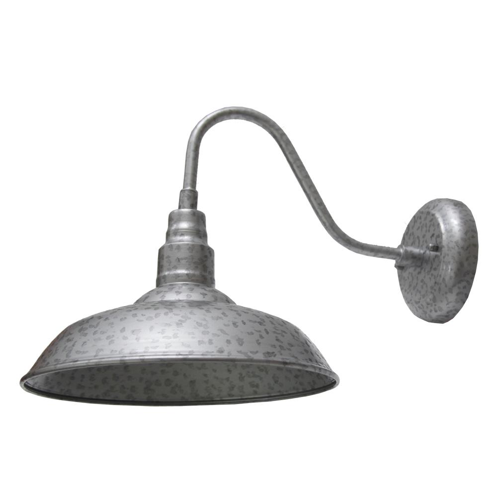 1 Light Galvanized Outdoor Wall Barn Sconce El0424gv The Outdoor Wall Barn Light Sconce