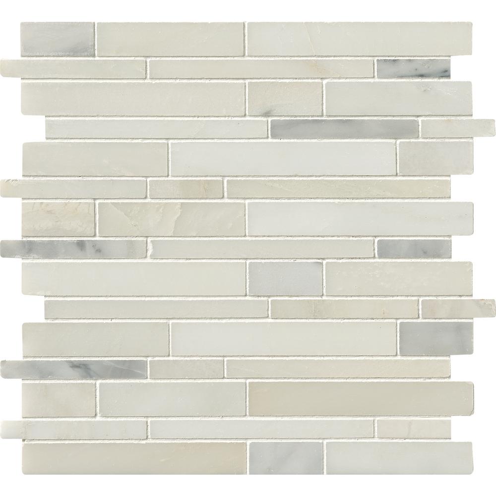 Msi Greecian White Interlocking 12 In X 10mm Polished Msi Greecian White Interlocking 12 In X 10mm Polished Marble Mesh