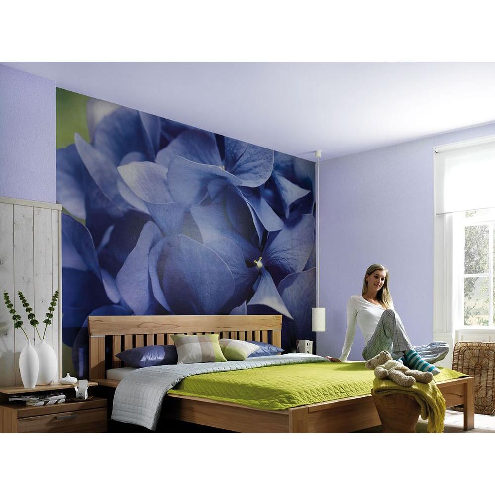 Komar 100 in. x 145 in. Hortensia Wall Mural8704 The Home Depot