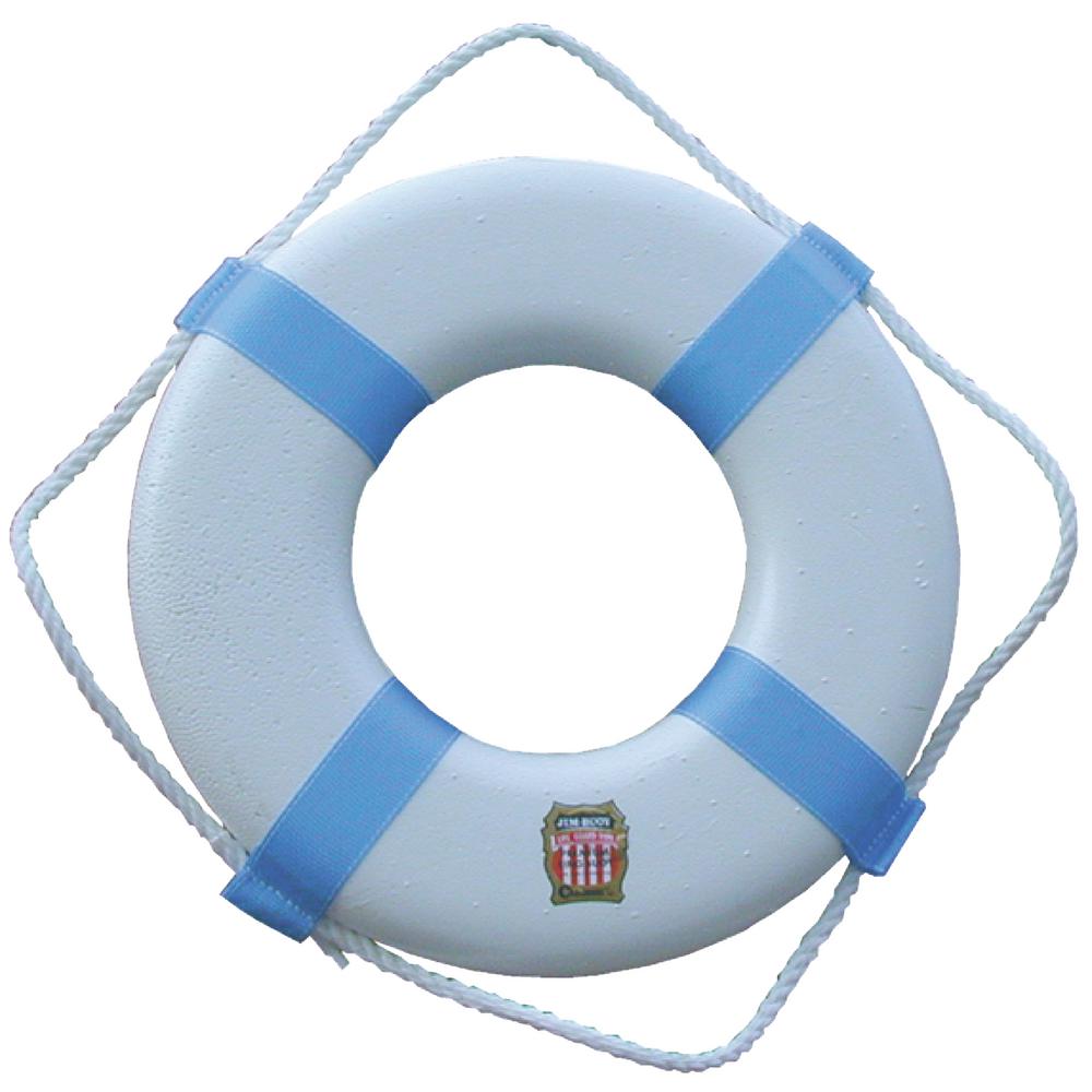 Jim Buoy 20 In Swimming Pool And Decorative Life Ring In White P