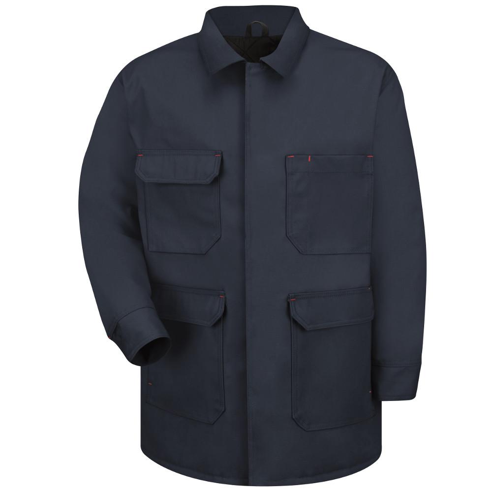 red duck jacket