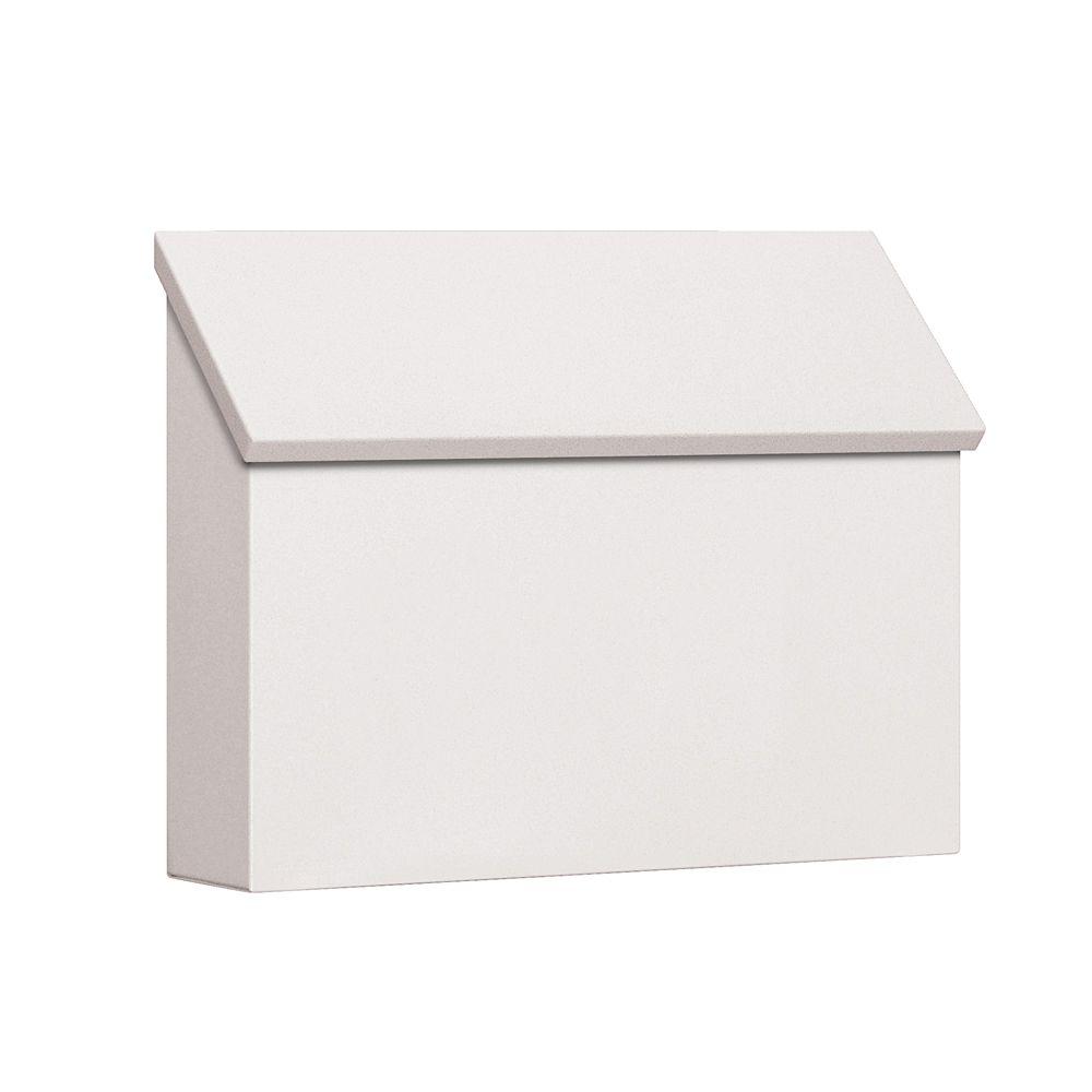 Gibraltar Mailboxes Woodlands White WallMount MailboxL4009WW0 The