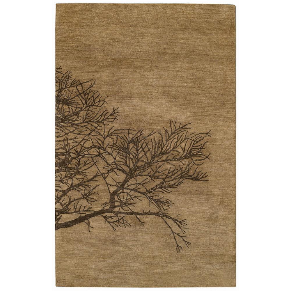 Capel Desert Plateau Shadow Branch Tree Bark 7 ft. x 9 ft. Area Rug