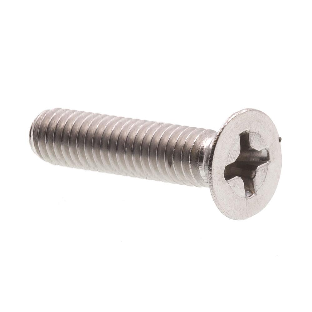 Stainless Steel Metric M4 x .07 x 50mm Flat Socket Head Screw 10 Pack