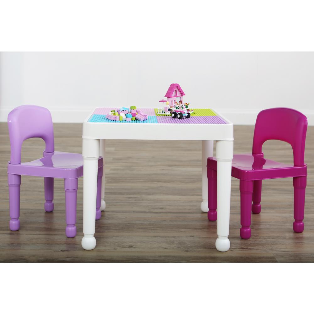kids pink table and chairs