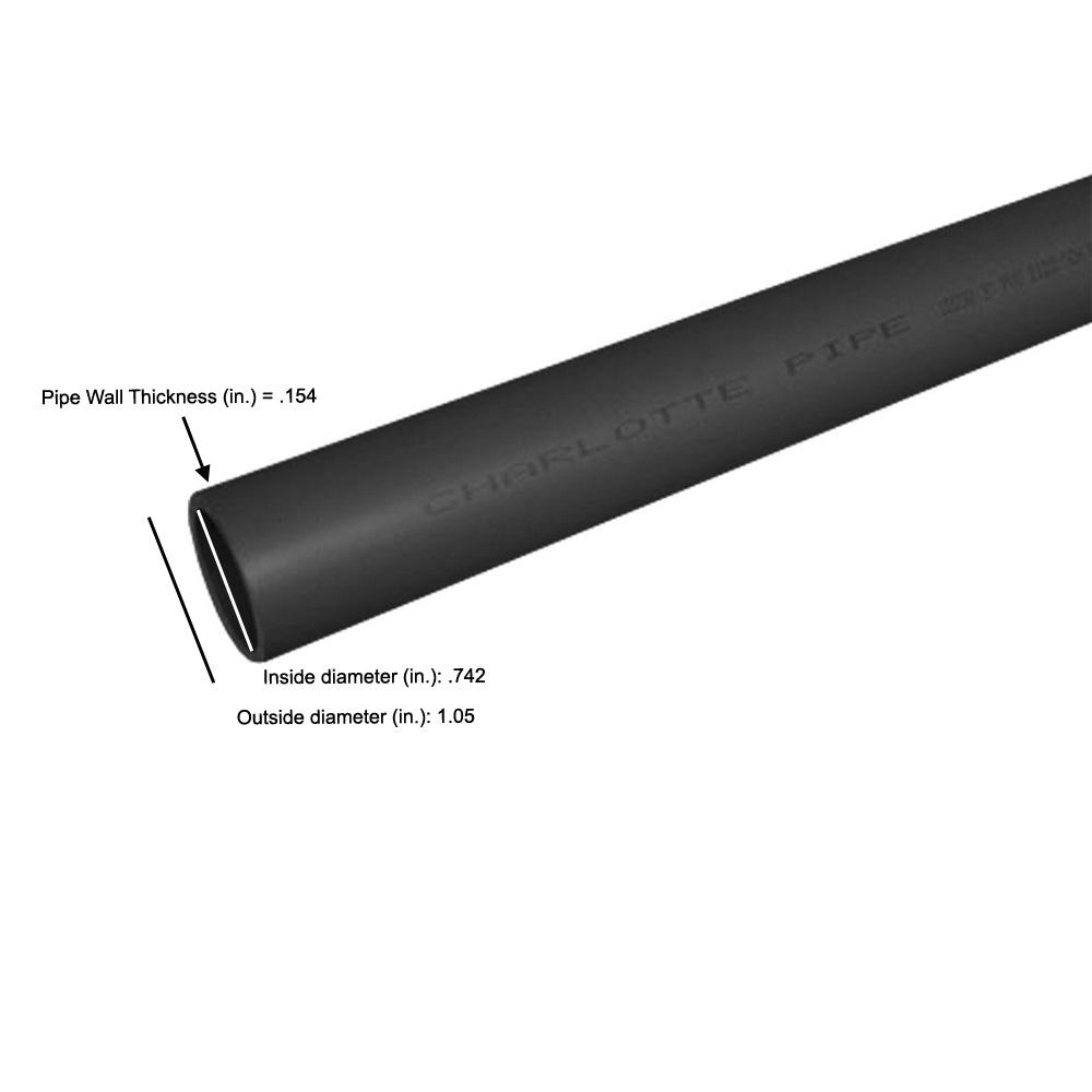 STEEL PIPE 1/" SCHEDULE 80 X 36/"
