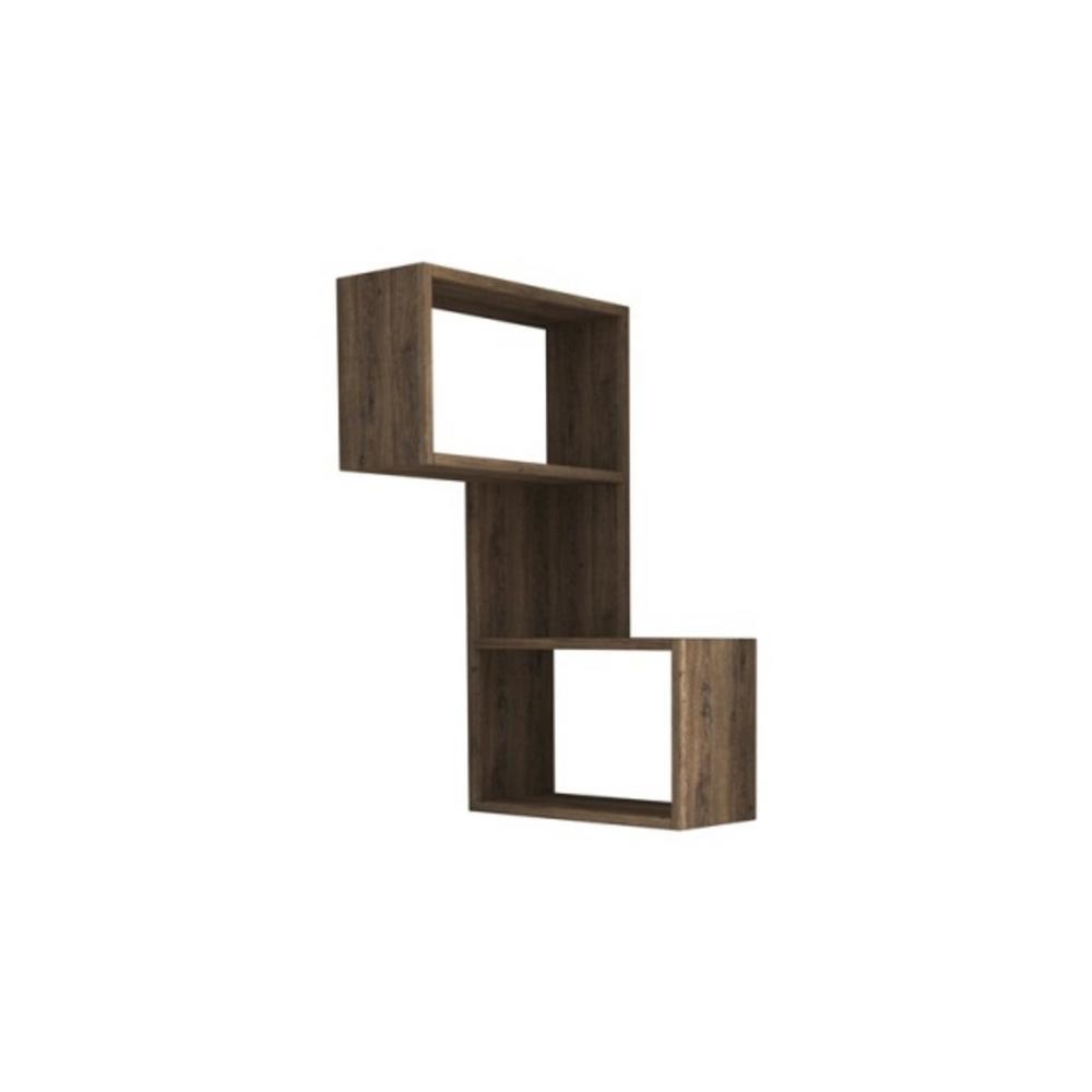 Light Walnut Wall Mounted Shelves Shelving The Home Depot