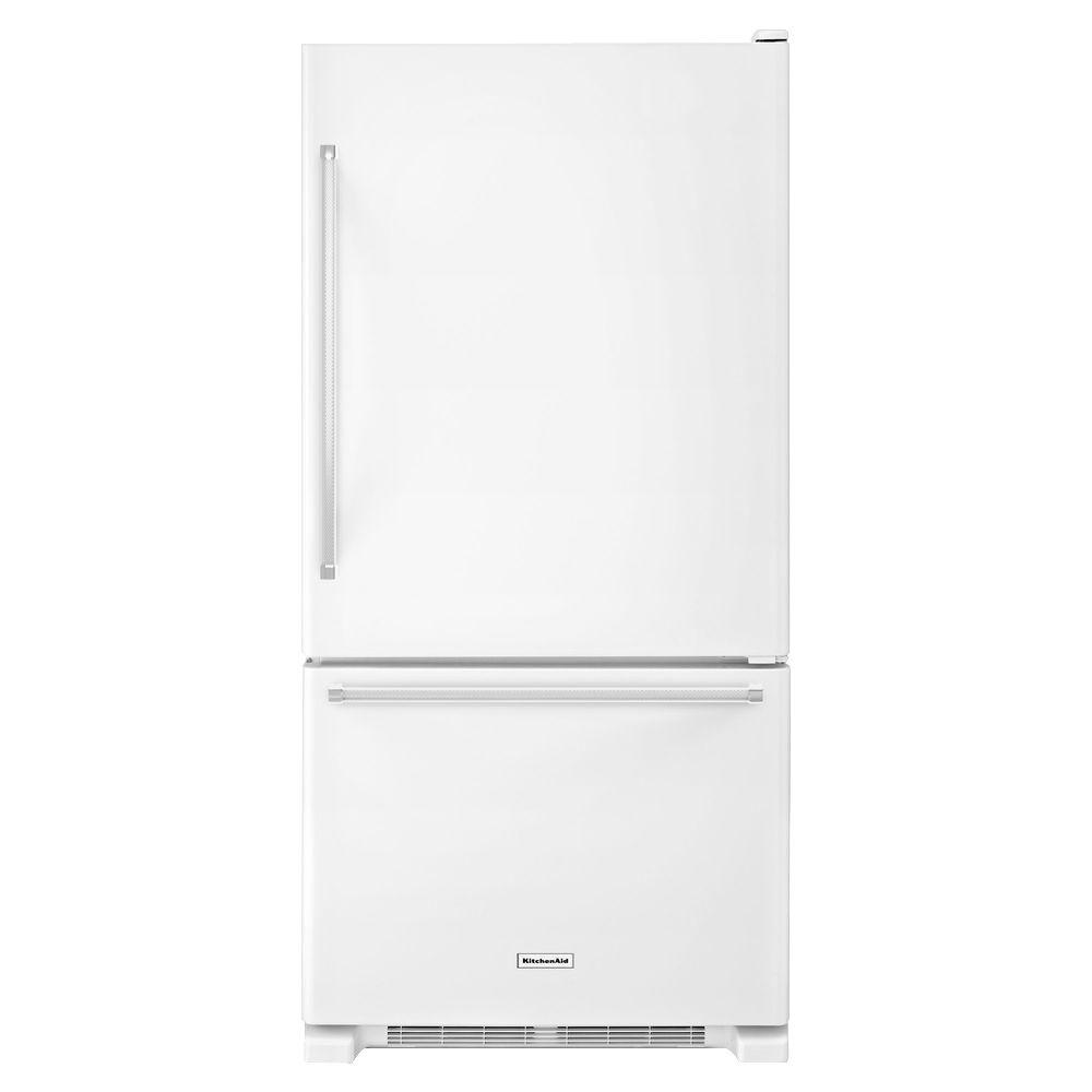 Amana 30 in. W 18.7 cu. ft. Bottom Freezer Refrigerator in WhiteABB1924BRW The Home Depot