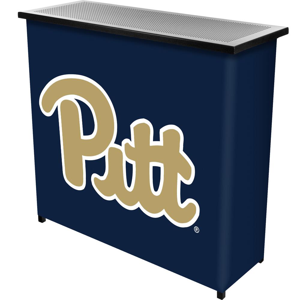 Trademark University Of Pittsburgh 2 Shelf Black Bar With Case Trademark University Of Pittsburgh 2 Shelf Black Bar With Case