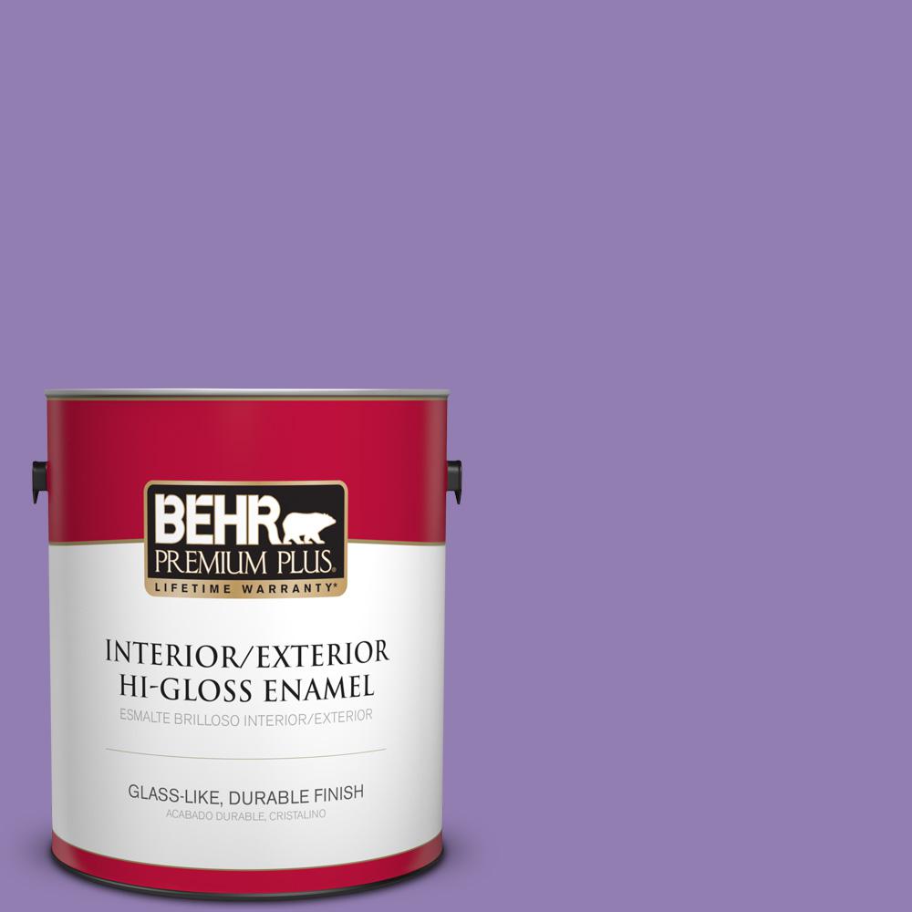 Behr Premium Plus 1 Gal Ppu16 04 Purple Agate Hi Gloss Enamel Ppu16 04 Purple Agate Hi Gloss Enamel