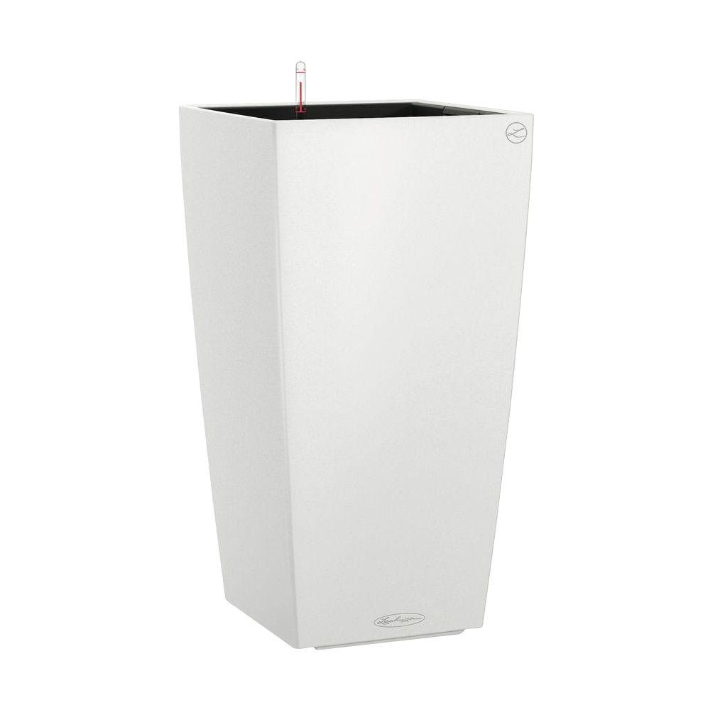 Lechuza Trend Cubico Color 22 in. x 12 in. Square White Self Watering ...