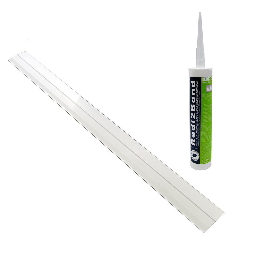 Seves 48 in. x 4 in. Perimeter Channels for Glass BlockVPC4 The Home