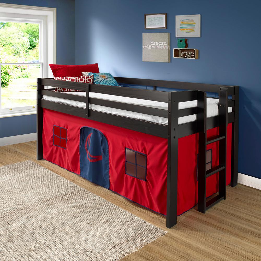 red loft bed