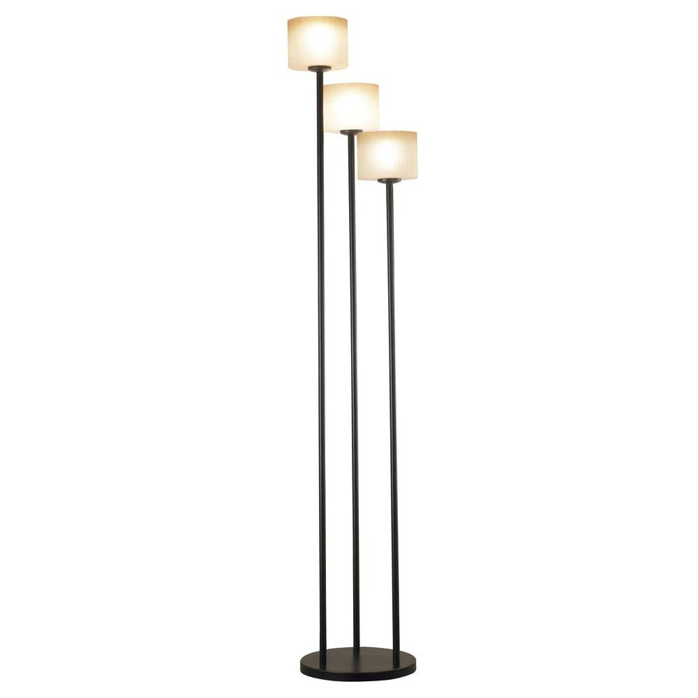 3 light torchiere floor lamp