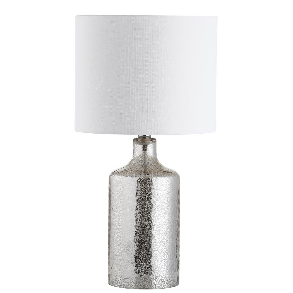 Silver/Ivory Textured Table Lamp 