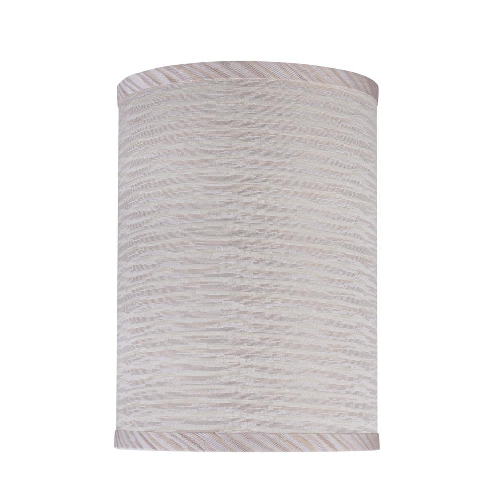 Aspen Creative Corporation 8 In X 11 Striped Hardback Drum Aspen Creative Corporation 8 In X 11 Striped Hardback Drum Cylinder Lamp