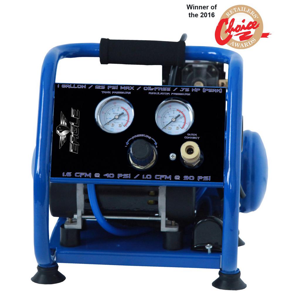 Eagle Silent Series 0.75 HP, 1 Gal. Oil Free Air CompressorEA2000