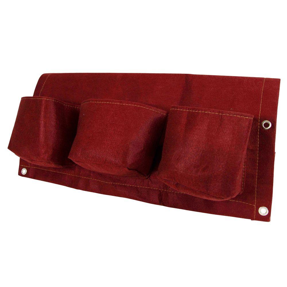 Bloem BloemBagz Deck Rail 4Pocket Hanging Planter Bag PeppercornOTR2