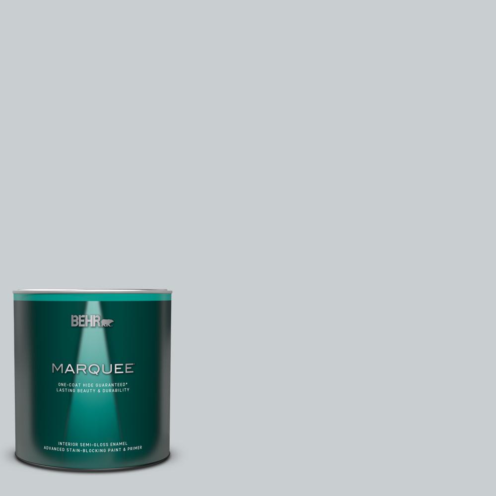 BEHR MARQUEE 1 qt. 760E2 Manhattan Mist SemiGloss Enamel Interior Paint and Primer in One