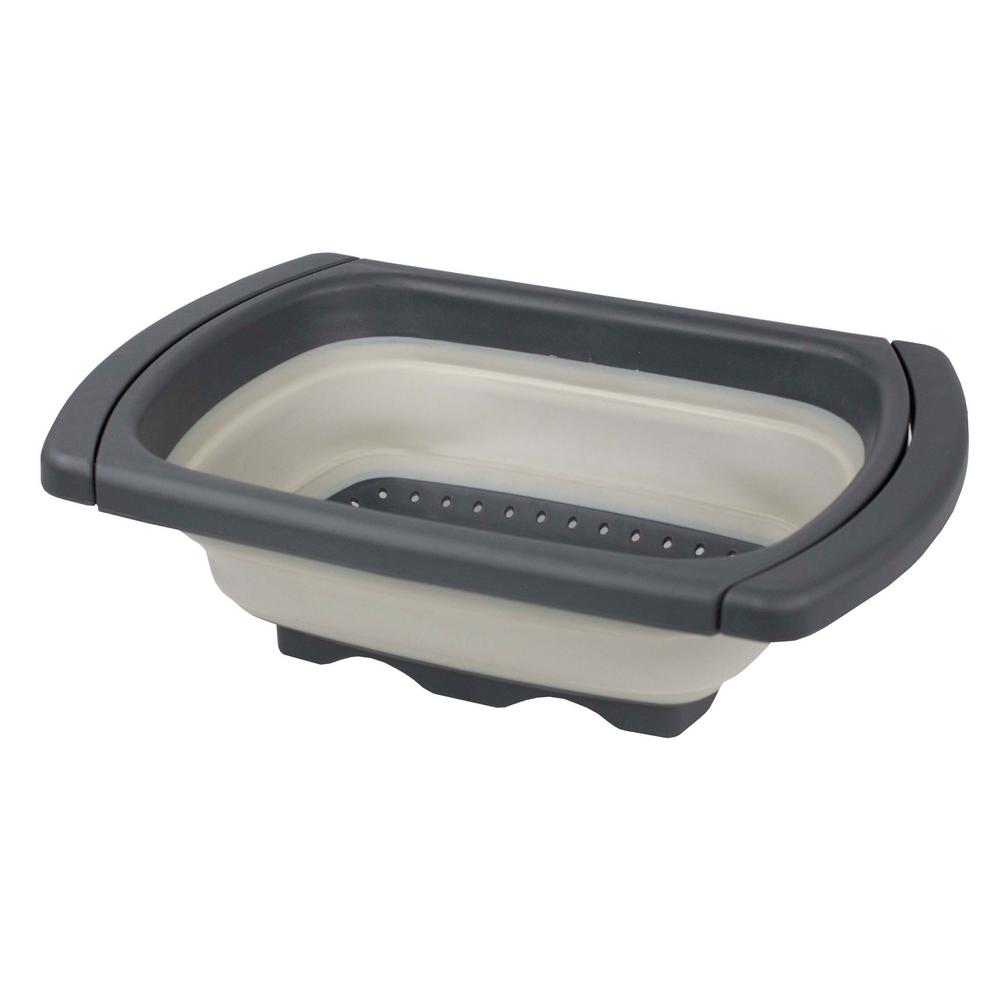Flexible Silicone And Plastic Collapsible Colander