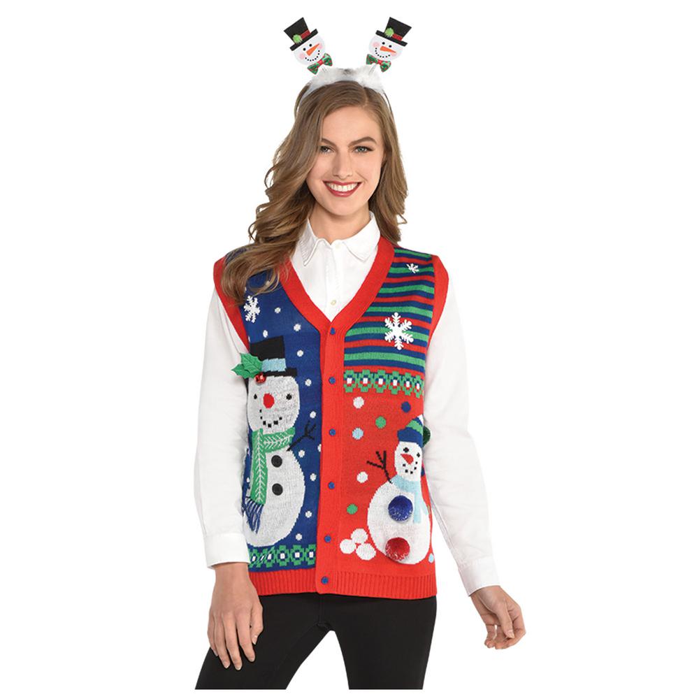 christmas sweater vest womens