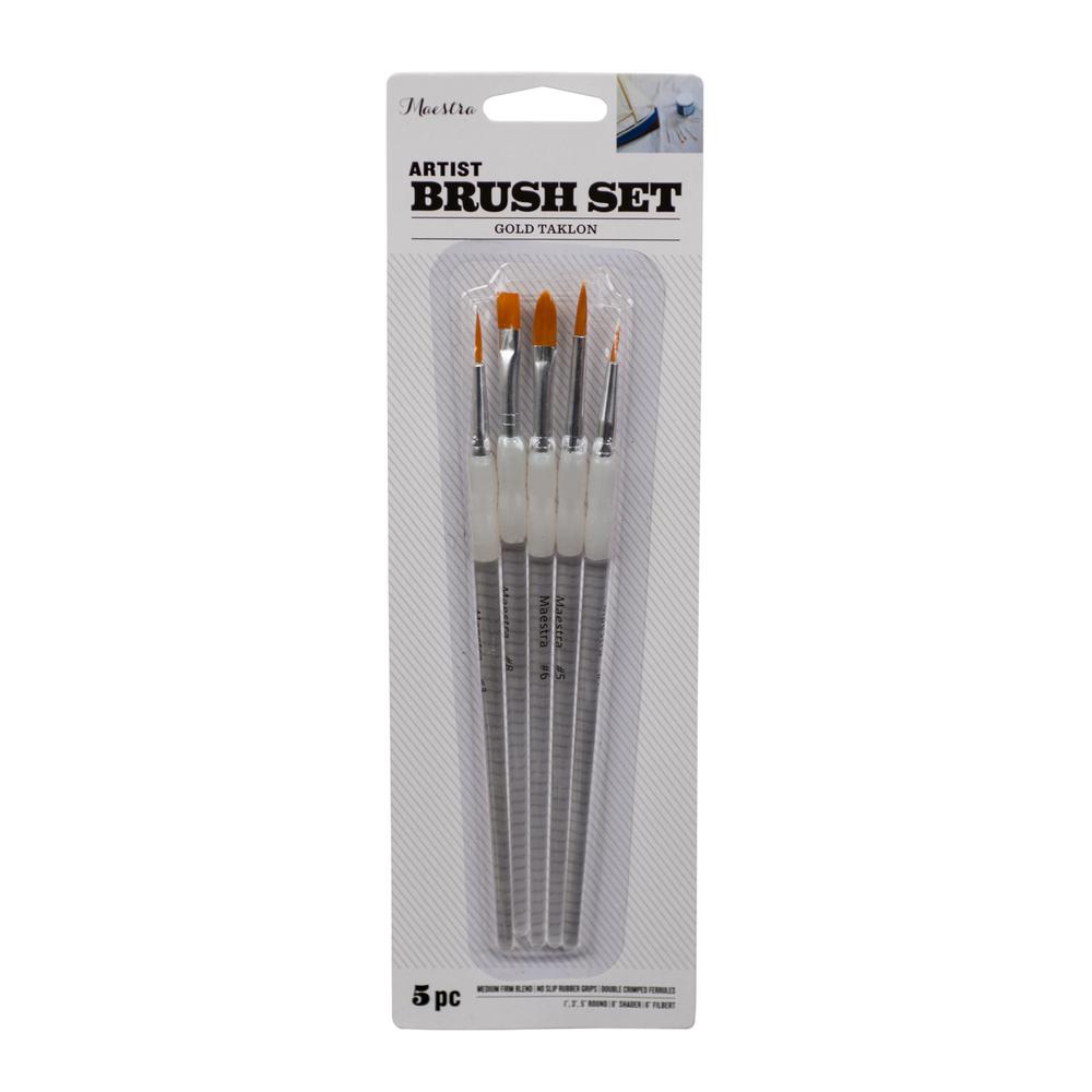 Linzer Artist Paint Brush Set (5Piece)AM 5055 The Home Depot