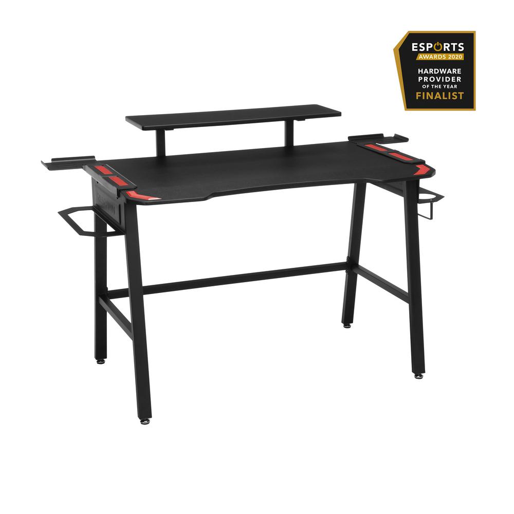 RESPAWN 53 in. Rectangular Red Computer Desk with ShelfRSP1010RED The Home Depot