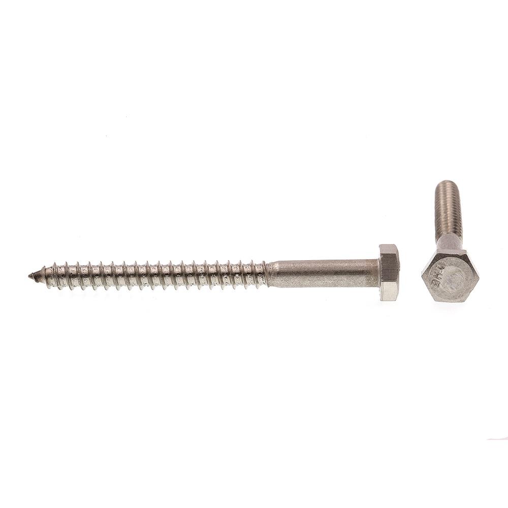 1 To 5 Lengths Available in Listing 18-8 Stainless Steel 3//8 x 3 25 pieces Stainless 3//8 x 3 Hex Lag Screw