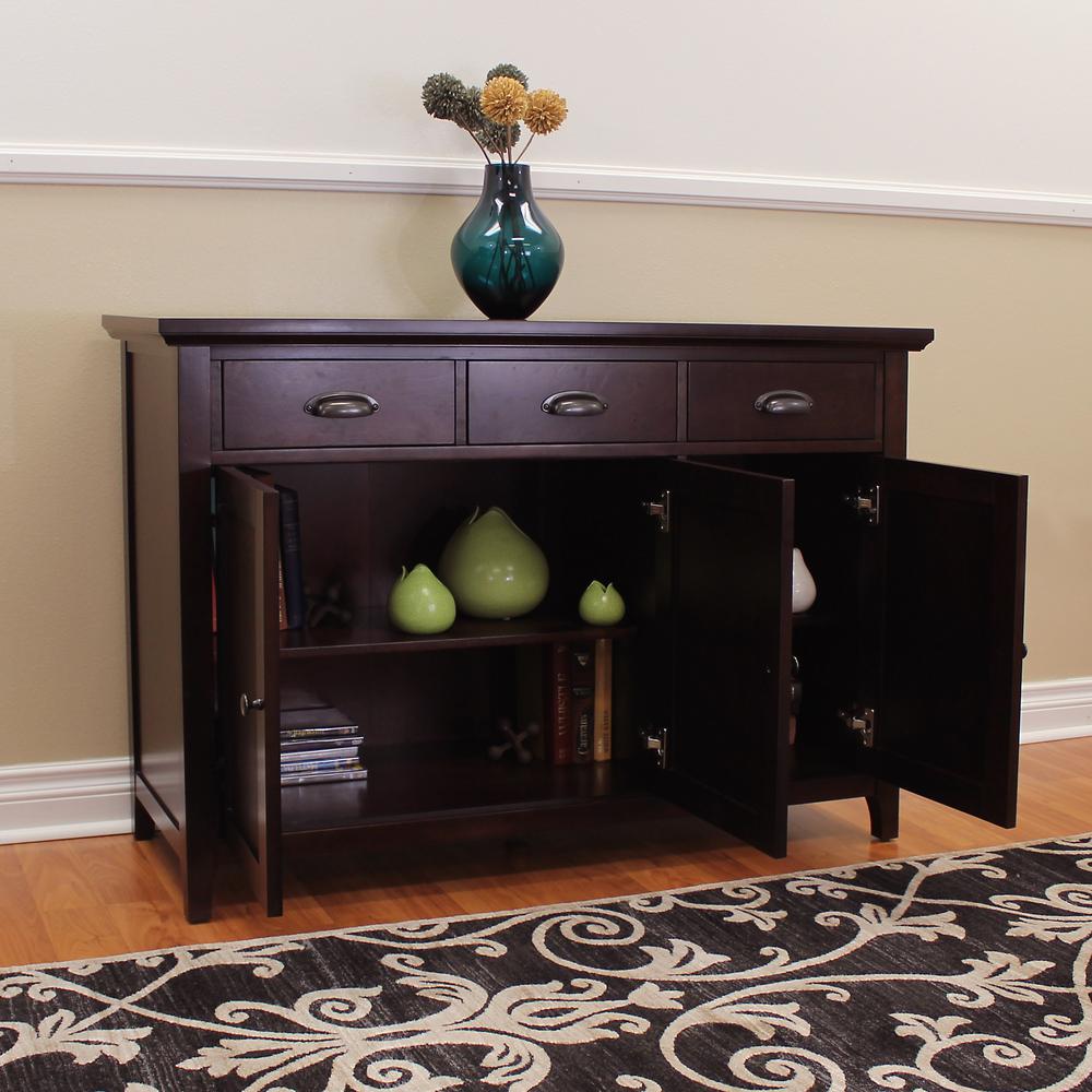 Donnieann Lindendale Espresso Sideboard Buffet Table 714160 Donnieann Lindendale Espresso Sideboard Buffet Table 714160