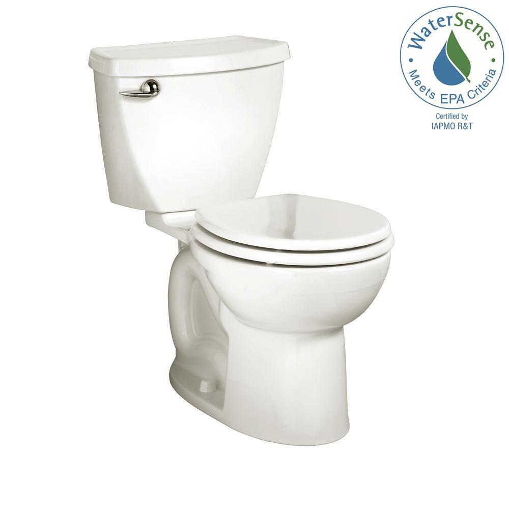 Glacier Bay 2-piece 1.28 GPF High Efficiency Single Flush Round Toilet ...