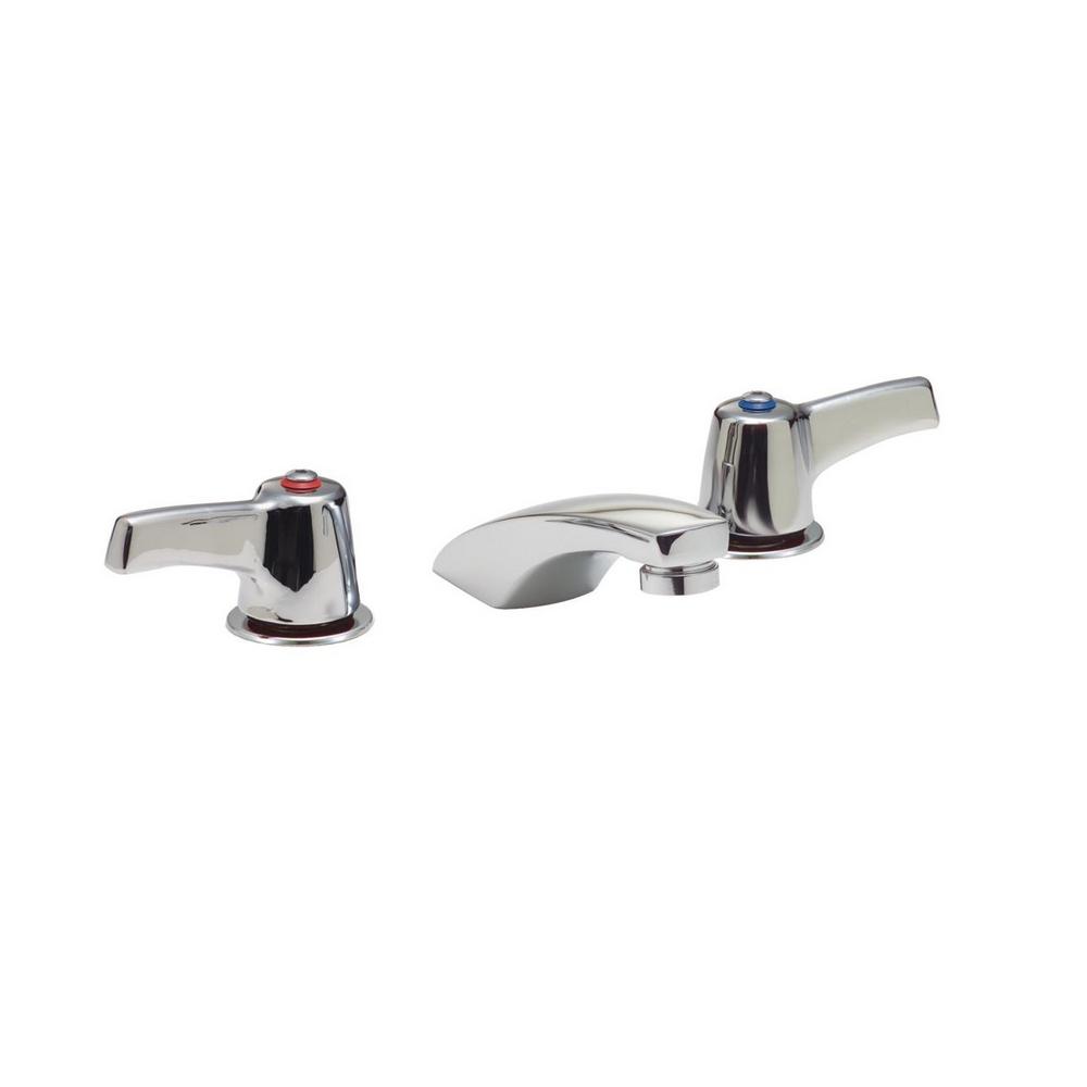 Delta Commercial 8 In Widespread 2 Handle Bathroom Faucet In