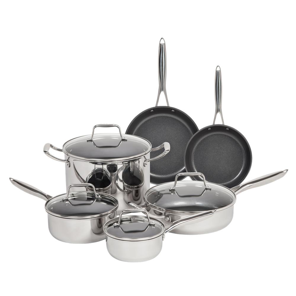 MAKER Homeware 10 Piece Stainless Steel Cookware Set by MAKER Homeware