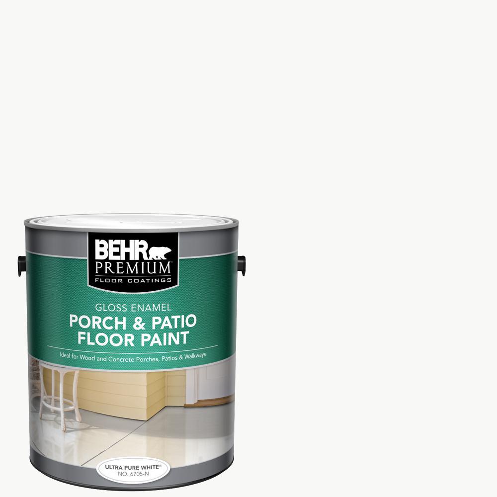 1 gal. Ultra Pure White Gloss Enamel Interior/Exterior Porch and Patio Floor Paint