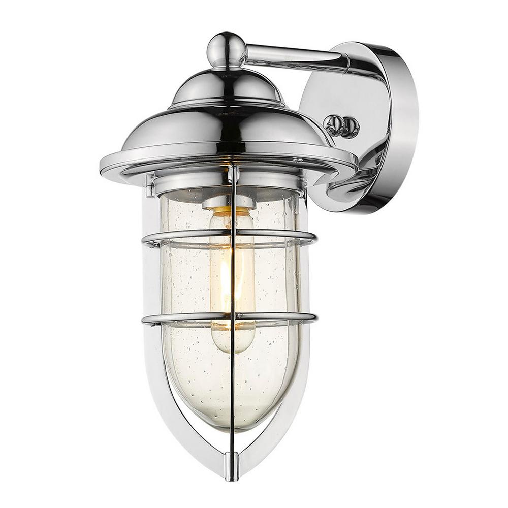 Acclaim Lighting Dylan 1 Light Chrome Outdoor Wall 1702ch Acclaim Lighting Dylan 1 Light Chrome