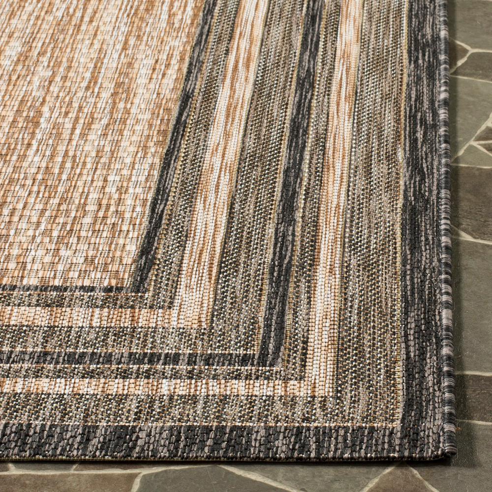 Safavieh Courtyard Natural Black 9 Ft X 12 Indoor Outdoor