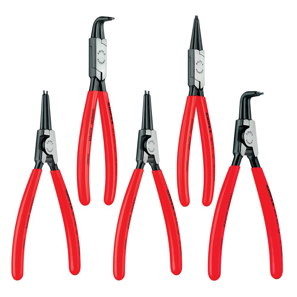 KNIPEX Snap Ring Pliers Set in Tool Roll (4-Piece) by KNIPEX