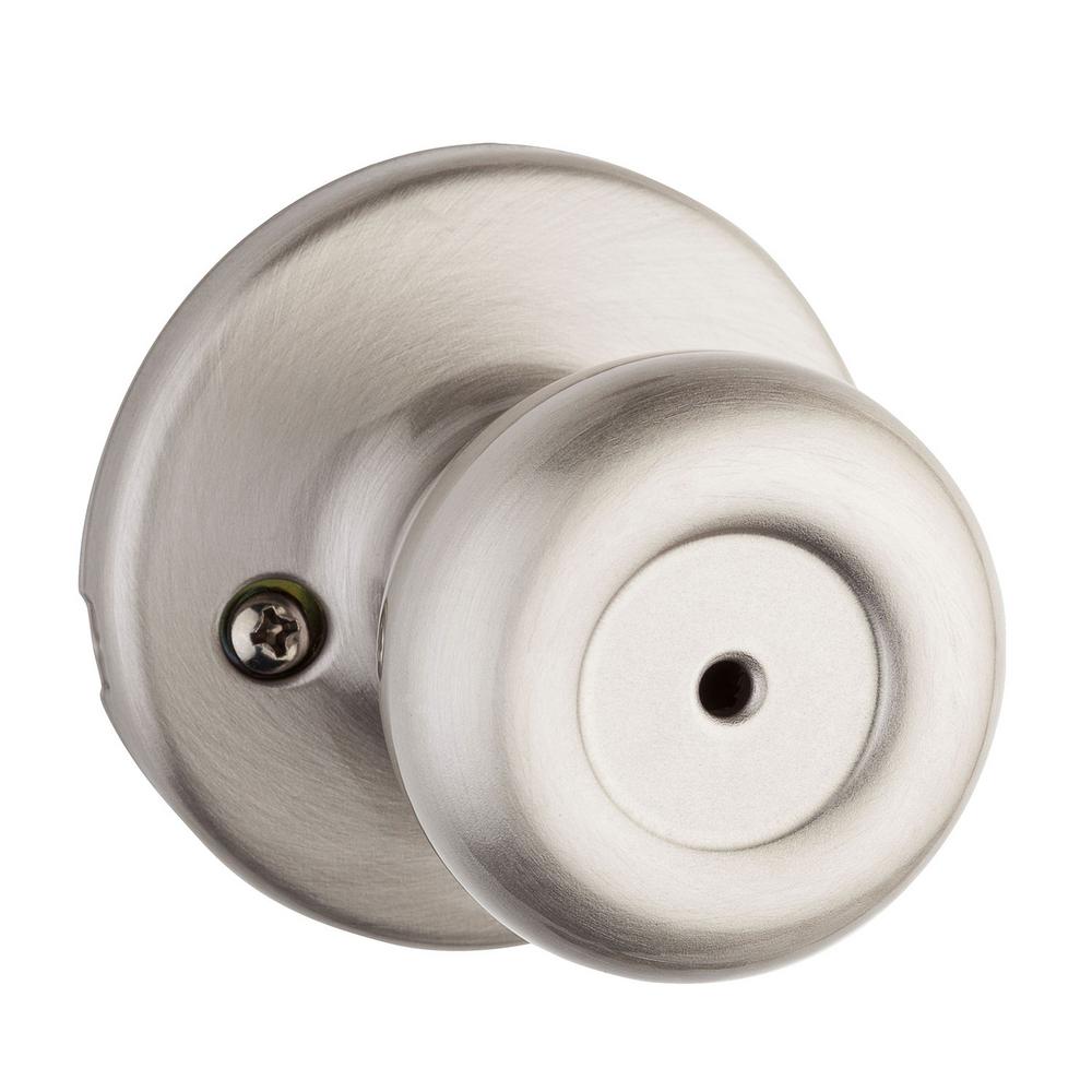 Kwikset Tylo Satin Nickel Bed Bath Door Knob 300t 15 6al Rcs V1