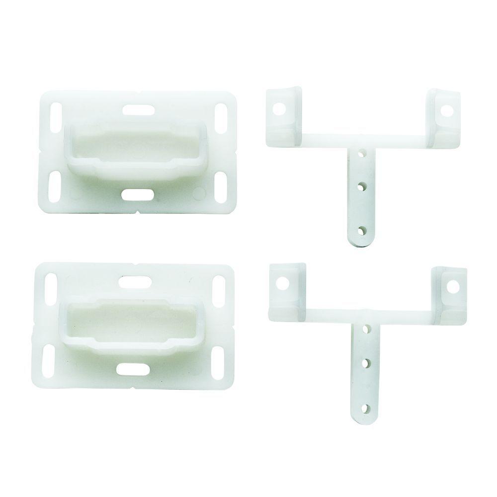 Plastic White Drawer Slides The Home Depot
