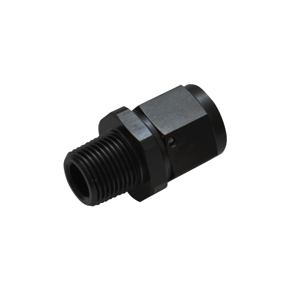 45 Degree 6 AN Female Swivel Adapter Fitting BLK 6AN Female To