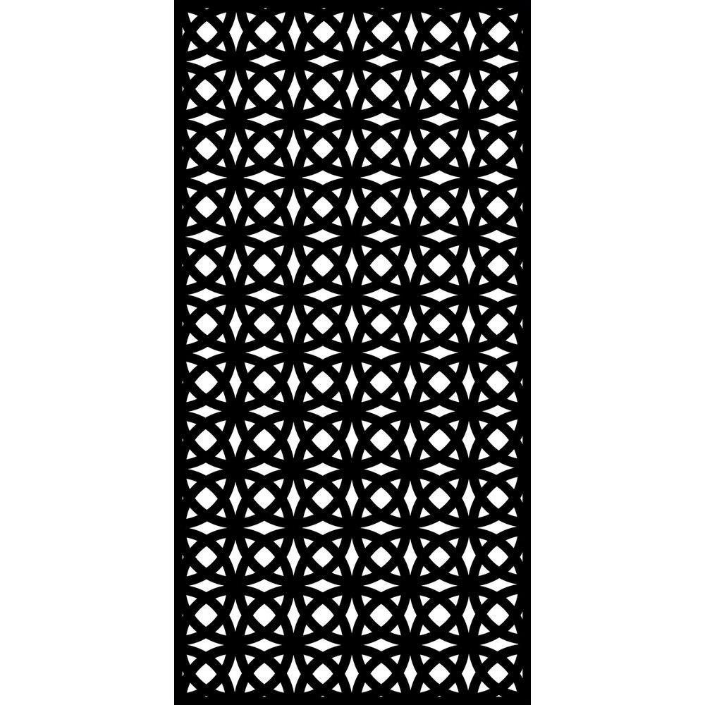 Matrix Orbit 0 3 In X 71 2 95 Ft Recycled Plastic Decorative Recycled Plastic Decorative Screen In Slimline Frame Charcoal Bundle Of 4